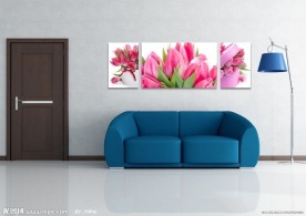 鲜花无框画
