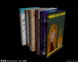 3D书籍模型 室内模型 展示设计