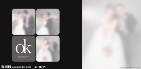 简洁婚纱模板