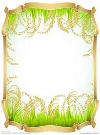 泰国大米 麦穗边框