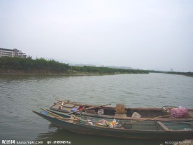 温州三垟湿地水景小木船