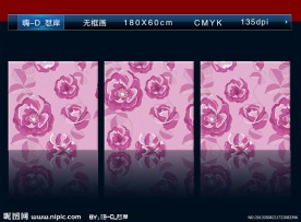 花无框画