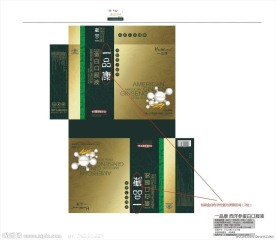 西洋参蛋白口服液 保健品包装盒
