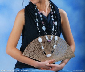 宝石项链首饰美女模特