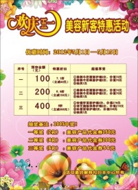欢庆五一海报
