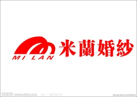 米兰婚纱 标志 矢量图