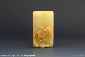 玉器 年年有余牌