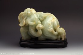 玉器 太平有象摆件