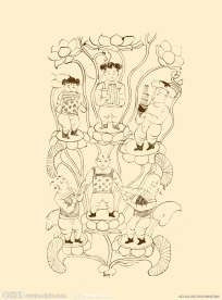 敦煌莫高窟藏经洞 晚唐 化生伎乐