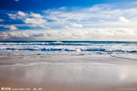 蓝天大海沙滩