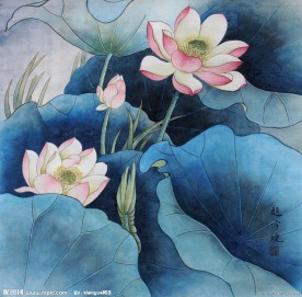 水墨画 荷花