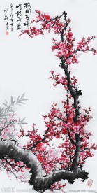 水墨画 梅花