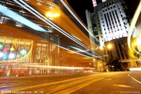科技抽象现代夜景城市