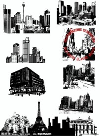 城市剪影图
