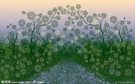 卡通花纹