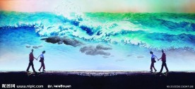 彩色花纹玻璃纹理材质贴图