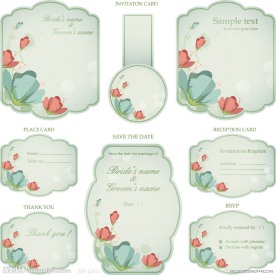 古典花纹花朵 边框