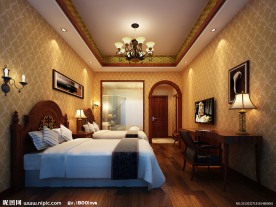 酒店客房效果图