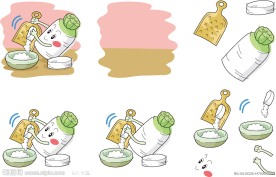 手绘白萝卜表情