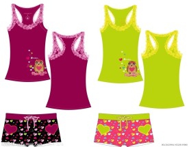 儿童内衣卡通图案