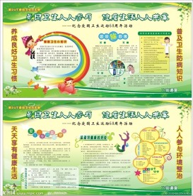 第24个爱卫月宣传版面