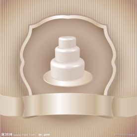 婚纱婚礼蛋糕背景