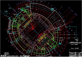 师范大学体育馆 一层给排水平面