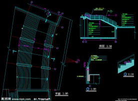 师范大学体育馆 丙楼梯详图