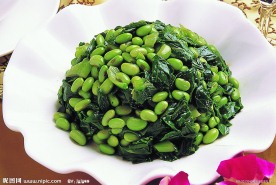 青菜毛豆
