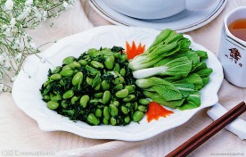 青菜毛豆