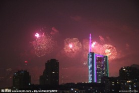 烟花夜景