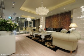 精装客厅样板房实景