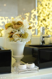 精装样板房软装花朵