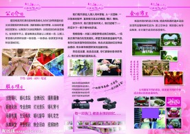 爱诺婚庆公司三折页