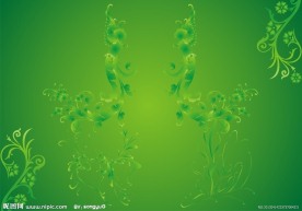 清新花纹矢量图