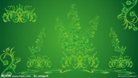 清新花纹矢量图