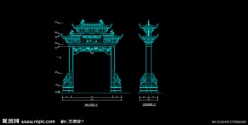 美丽乡村 石牌坊