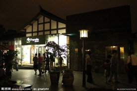 四川成都宽窄巷子熊猫专卖店