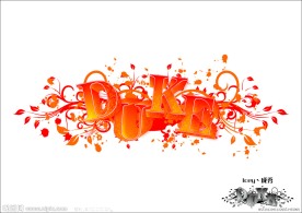 DUKE冷暖色变形字