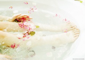 花瓣足浴 花瓣浴