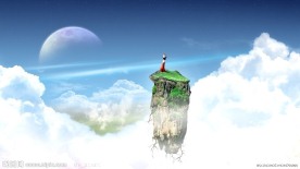 悬浮在空中的小山