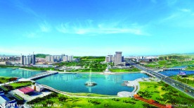 威海文登东部新城区鸟瞰