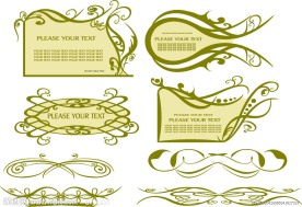 时尚花纹花边装饰设计