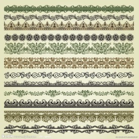 古典花纹花边装饰