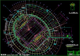 师范大学体育馆 一层空调水管平面