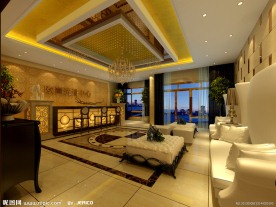 洗浴中心大厅设计