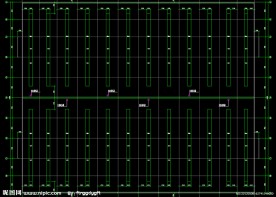 钢结构厂房 屋顶平面