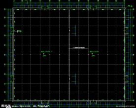 钢结构厂房 底层平面