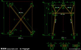 钢结构厂房 支撑详图
