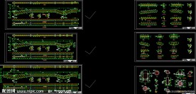 铁路站台雨棚 腹杆 节点总图